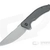 WE Knives Quixotic Blasted 20CV Stonewashed Gray Titanium Flipper WE21016-1 -EDC (Every Day Carry) Shop we21016 1 1 1