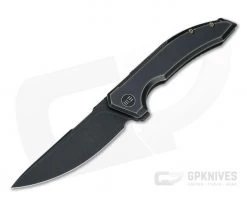 WE Knives Quixotic Black Stonewashed 20CV Antique Bronze Titanium Flipper WE21016-2