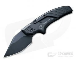 WE Knives Typhoeus Black Stonewashed 20CV Titanium Adjustable Push Dagger WE21036B-1